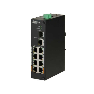 Коммутатор Dahua DH-PFS3110-8ET-96 (L2) 8x100Мбит/с 1x1Гбит/с 1SFP 6PoE+ 2PoE++ 96W неуправляемый