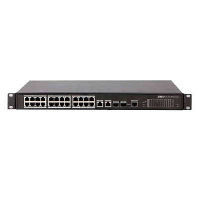 Коммутатор Dahua DH-PFS4226-24ET-360 (L2+) 24x100Мбит/с 2x1Гбит/с 2xКомбо(1000BASE-T/SFP) 22PoE+ 2PoE++ 360W управляемый