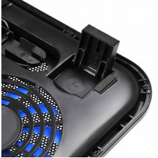 Подставка для ноутбука Buro BU-LCP140-B214H 14"338x255x22мм 1xUSB 2x 140ммFAN 480г металлическая сетка/пластик черный