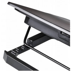 Подставка для ноутбука Buro BU-LCP156-B214H 15.6"355x255x30мм 2xUSB 2x 140ммFAN 900г металлическая сетка/пластик черный