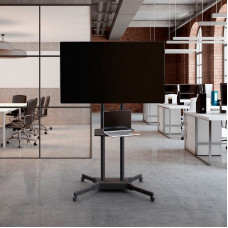 Подставка для телевизора Onkron TS1351 черный 32"-65" макс.50кг напольный мобильный