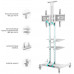 Подставка для телевизора Onkron TS1881 белый 50"-86" макс.90.9кг напольный мобильный