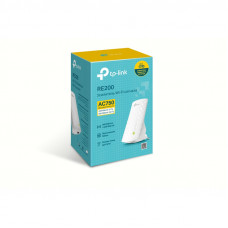 Повторитель беспроводного сигнала TP-Link RE200 AC750 10/100BASE-TX белый