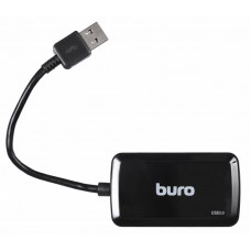 Разветвитель USB 3.0 Buro BU-HUB4-U3.0-S 4порт. черный
