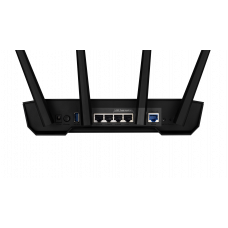 Роутер беспроводной Asus TUF-AX3000 AX3000 10/100/1000BASE-TX/4G ready черный