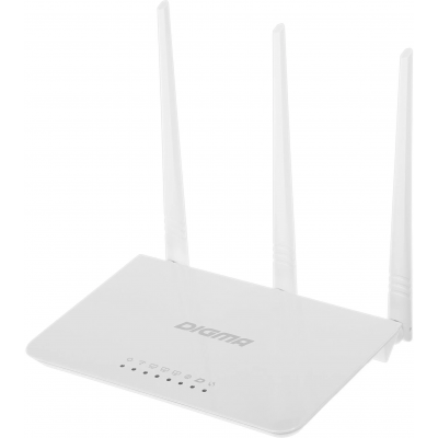 Роутер беспроводной Digma DWR-N302 N300 10/100BASE-TX белый