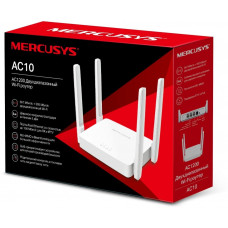 Роутер беспроводной Mercusys AC10 AC1200 10/100BASE-TX белый