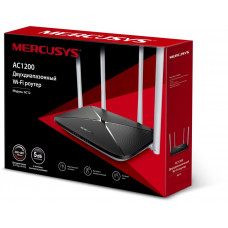 Роутер беспроводной Mercusys AC12 AC1200 10/100BASE-TX черный