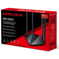 Роутер беспроводной Mercusys MR1200G AC1200 10/100/1000BASE-TX черный