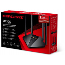 Роутер беспроводной Mercusys MR30G AC1200 10/100/1000BASE-TX черный