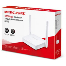 Роутер беспроводной Mercusys MW300D N300 10/100BASE-TX/ADSL белый
