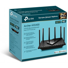 Роутер беспроводной TP-Link Archer AX5400 AX5400 10/100/1000BASE-TX черный