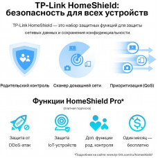 Роутер беспроводной TP-Link Archer AX72 AX5400 10/100/1000BASE-TX черный