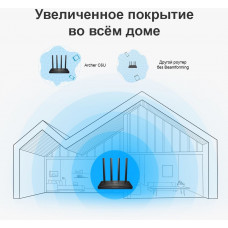 Роутер беспроводной TP-Link Archer C6U AC1200 10/100/1000BASE-TX черный