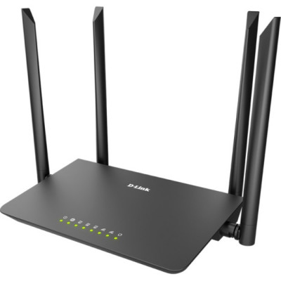 Роутер беспроводной D-Link DIR-820/RU/A1A AC1200 10/100BASE-TX черный