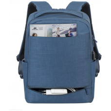 Рюкзак для ноутбука 17.3" Riva 8365 синий полиэстер женский дизайн (8365 BLUE)