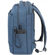Рюкзак для ноутбука 17.3" Riva 8365 синий полиэстер женский дизайн (8365 BLUE)
