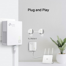 Сетевой адаптер HomePlug AV TP-Link TL-PA7017 KIT AV1000 Gigabit Ethernet (упак.:2шт)