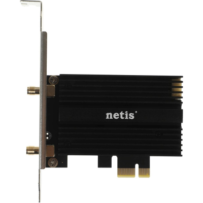 Сетевой адаптер Wi-Fi + Bluetooth Netis F2 АХ5400 PCI Express (ант.внеш.съем) 2ант. Сетевой адаптер Wi-Fi + Bluetooth Netis F2 АХ5400 PCI Express (ант.внеш.съем) 2ант.