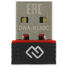 Сетевой адаптер Wi-Fi Digma DWA-N150C N150 USB 2.0 (ант.внутр.) 1ант.