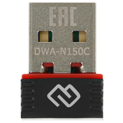 Сетевой адаптер Wi-Fi Digma DWA-N150C N150 USB 2.0 (ант.внутр.) 1ант.