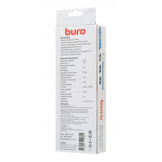 Сетевой фильтр Buro 500SH-1.8-SW-B 1.8м (5 розеток) черный (коробка)
