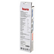 Сетевой фильтр Buro 600SH-16-1.8-W 1.8м (6 розеток) белый (коробка)