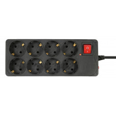 Сетевой фильтр Buro 800SH-1.8-B 1.8м (8 розеток) черный (коробка)