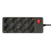 Сетевой фильтр Buro 800SH-1.8-B 1.8м (8 розеток) черный (коробка)