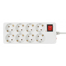 Сетевой фильтр Buro 800SH-3-W 3м (8 розеток) белый (коробка)
