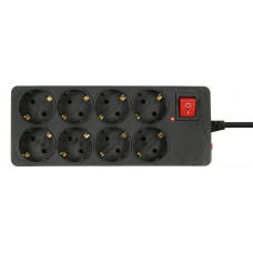 Сетевой фильтр Buro 800SH-5-B 5м (8 розеток) черный (коробка)