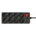 Сетевой фильтр Buro 800SH-5-B 5м (8 розеток) черный (коробка)