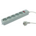Сетевой фильтр PC Pet AP01006-1.8-G 1.8м (5 розеток) серый (пакет ПЭ)