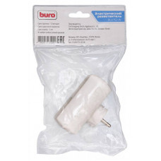 Сетевой разветвитель Buro BU-PS2-W (2 розетки) белый (пакет ПЭ)