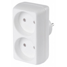 Сетевой разветвитель Buro BU-PS2-W (2 розетки) белый (пакет ПЭ)