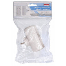 Сетевой разветвитель Buro BU-PS2-W (2 розетки) белый (пакет ПЭ)