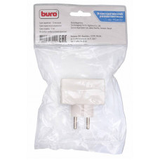 Сетевой разветвитель Buro BU-PS3F-W (3 розетки) белый (пакет ПЭ)