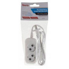 Сетевой удлинитель Buro BU-PSL2.1/W 1.5м (2 розетки) белый (пакет ПЭ)