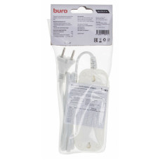 Сетевой удлинитель Buro BU-PSL3.1/W 1.5м (3 розетки) белый (пакет ПЭ)