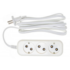 Сетевой удлинитель Buro BU-PSL3.3/W 3м (3 розетки) белый (пакет ПЭ)