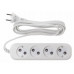 Сетевой удлинитель Buro BU-PSL4.3/W 3м (4 розетки) белый (пакет ПЭ)