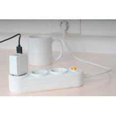 Сетевой удлинитель Powercube PC-1-5M 5м (3 розетки) белый (коробка)