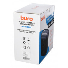 Шредер Buro Home BU-S050C (секр.P-3) фрагменты 5лист. 13лтр. пл.карты