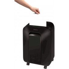 Шредер Fellowes PowerShred LX200 черный (секр.P-4) фрагменты 12лист. 22лтр. скрепки скобы пл.карты