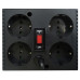 Стабилизатор напряжения Powercom TCA-1200 600Вт 1200ВА черный
