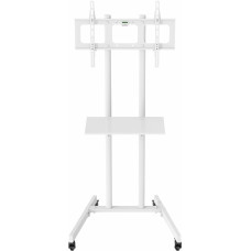Стойка для телевизора Cactus CS-ST04 белый 37"-70" макс.68кг напольный мобильный