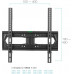 Стойка для телевизора Kromax X-STAND-2 черный 23"-55" макс.30кг крепление к столешнице