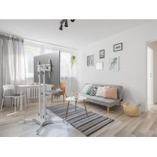 Стойка для телевизора Onkron TS1351 белый 32"-65" макс.50кг напольный мобильный