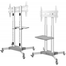 Стойка для телевизора Onkron TS1351 белый 32"-65" макс.50кг напольный мобильный