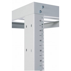 Стойка двухрамная ЦМО СТК-С-42.2.1000 42U 560ммX1280мм направл.закл.гайки 450кг серый